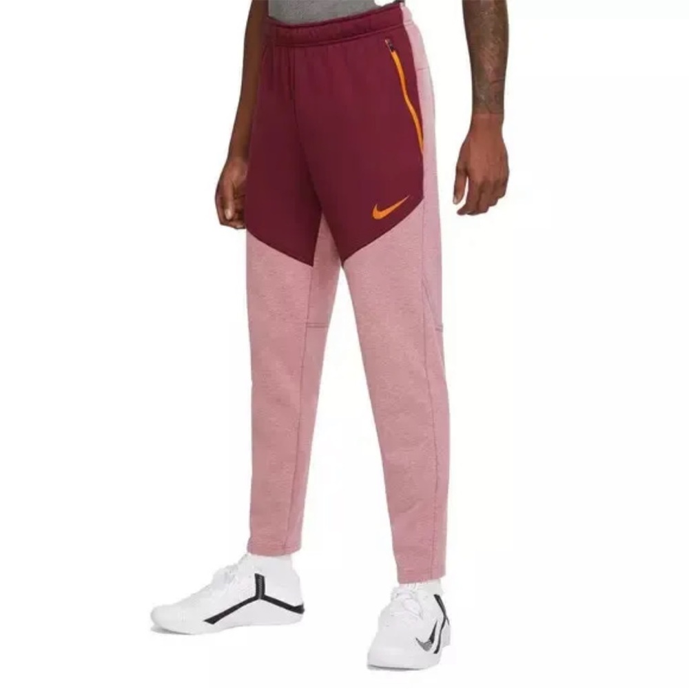 NIKE MEN'S $65 NIKE THERMA-FIT TRAINING PANTS JOGGER NWT Pomegranate DD2108-690